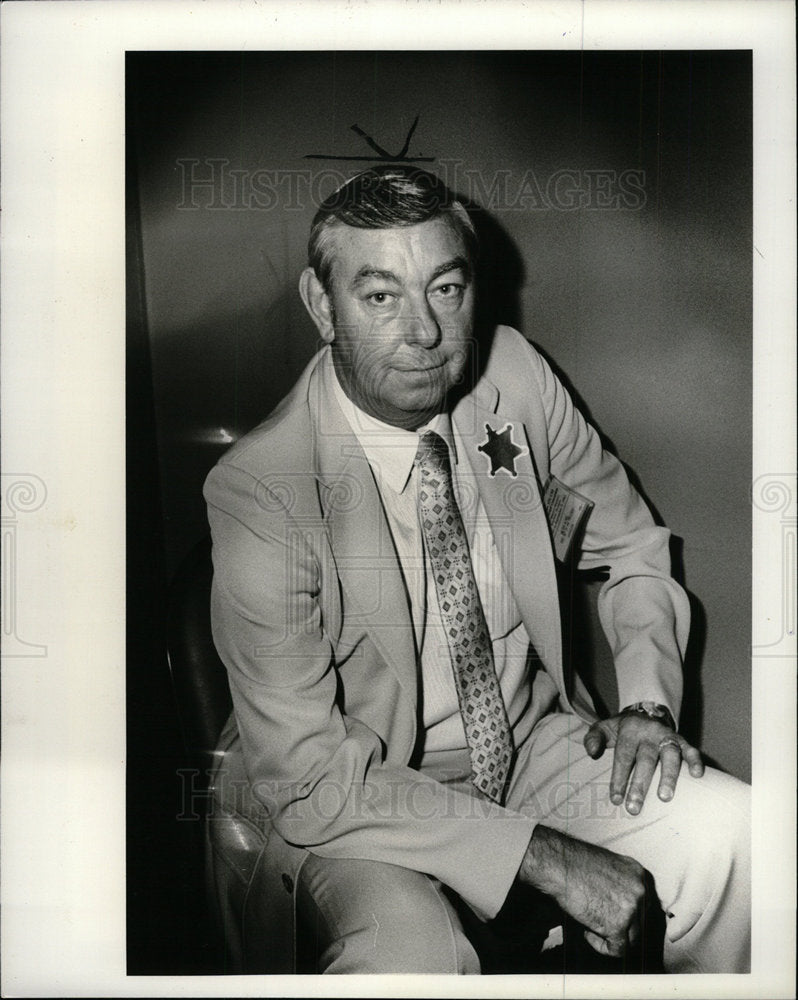 1981 Press Photo Walter L. Oliver Detroit Labor Leader - Historic Images