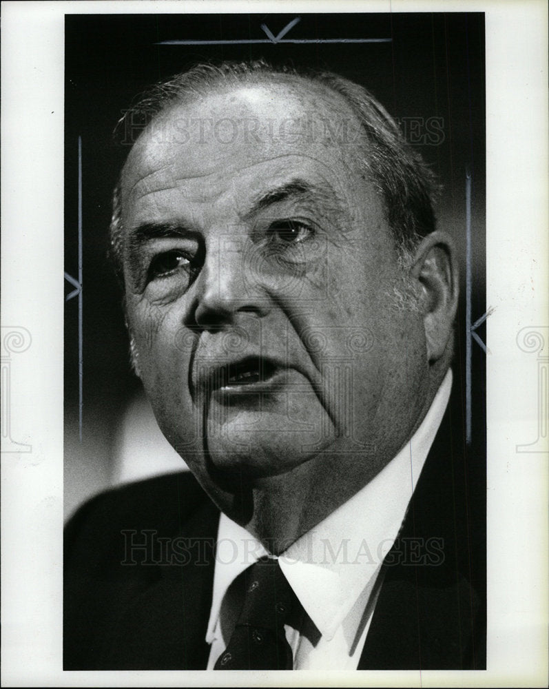 1985 Press Photo Dearborn Mayor John O&#39;Reilly - Historic Images
