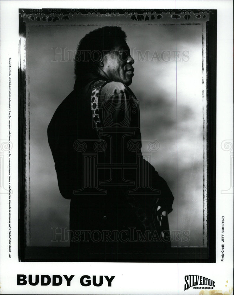 2001 Press Photo Singer Buddy Guy - Historic Images