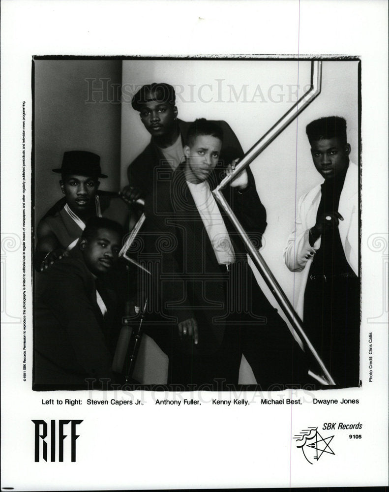 1991 Press Photo Music Group Riff - Historic Images