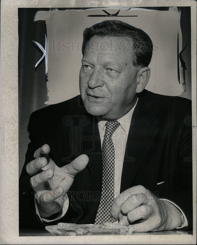1967 Press Photo Dr. Karl Gruber State Secretary  - Historic Images