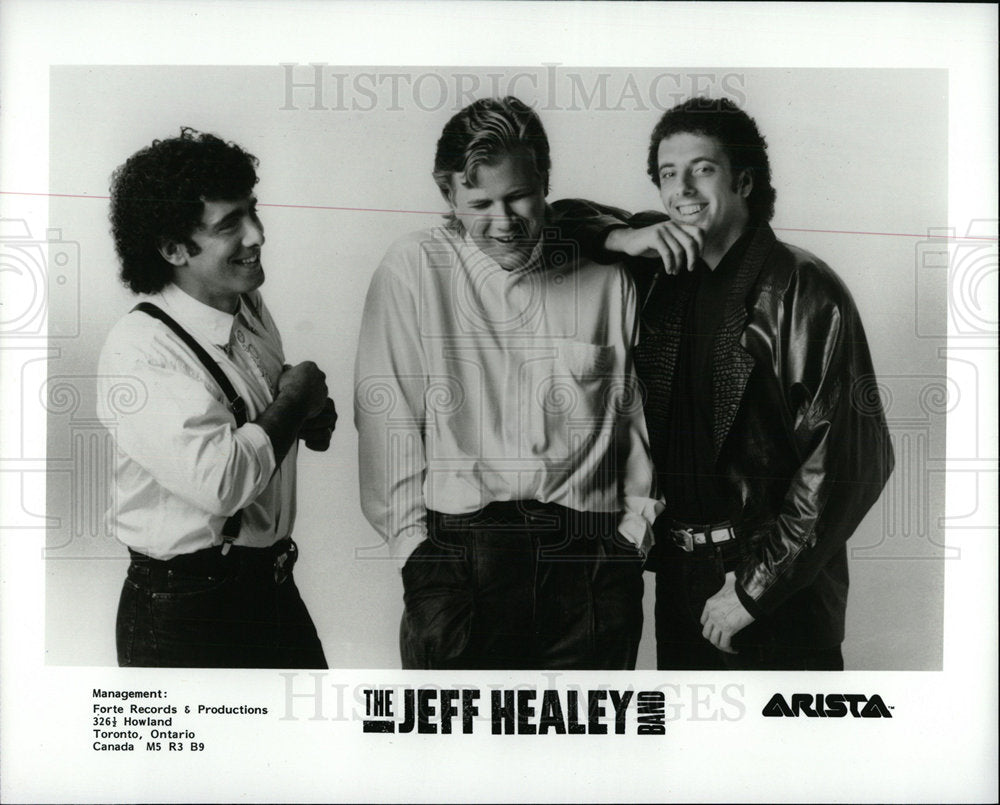 1989 Press Photo The Jeff Healy Jazz Blues Band - Historic Images