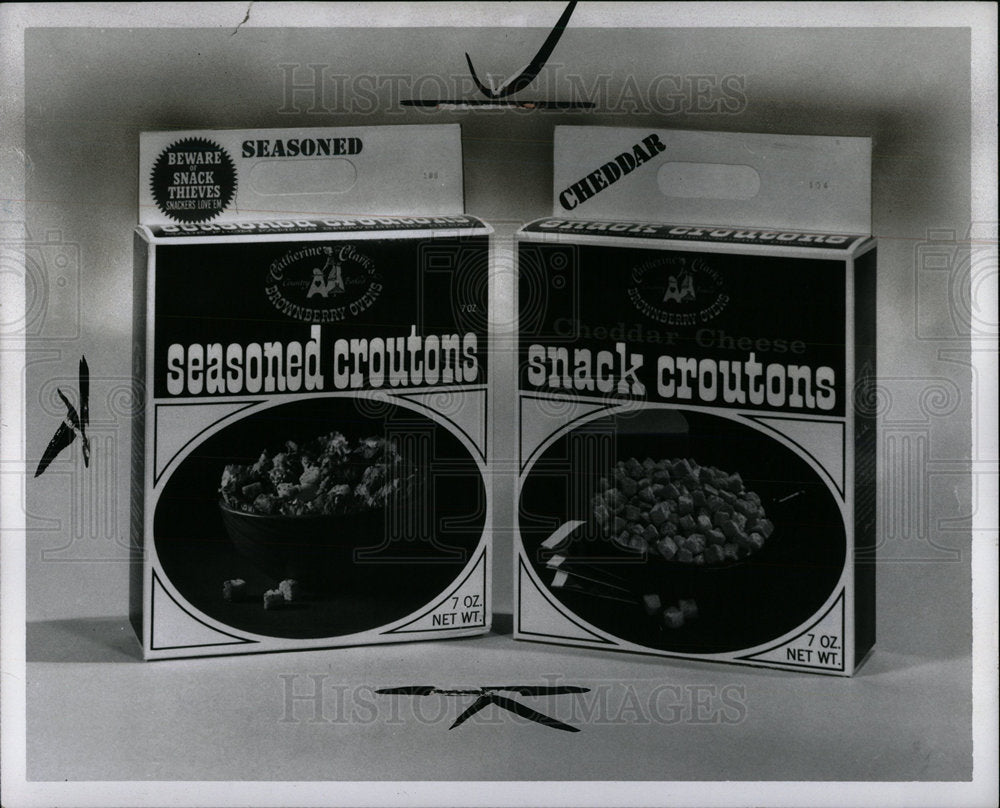 1971 Press Photo Seasoned Croutons - Historic Images