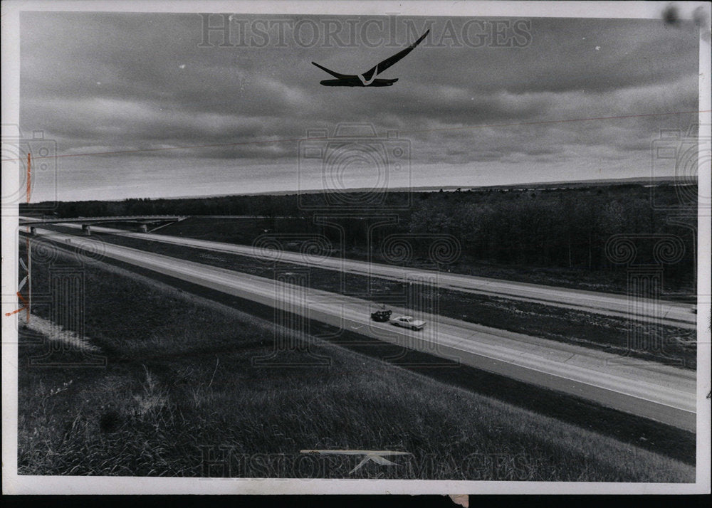1970 Press Photo Michigan Highway I-75 First Day - Historic Images