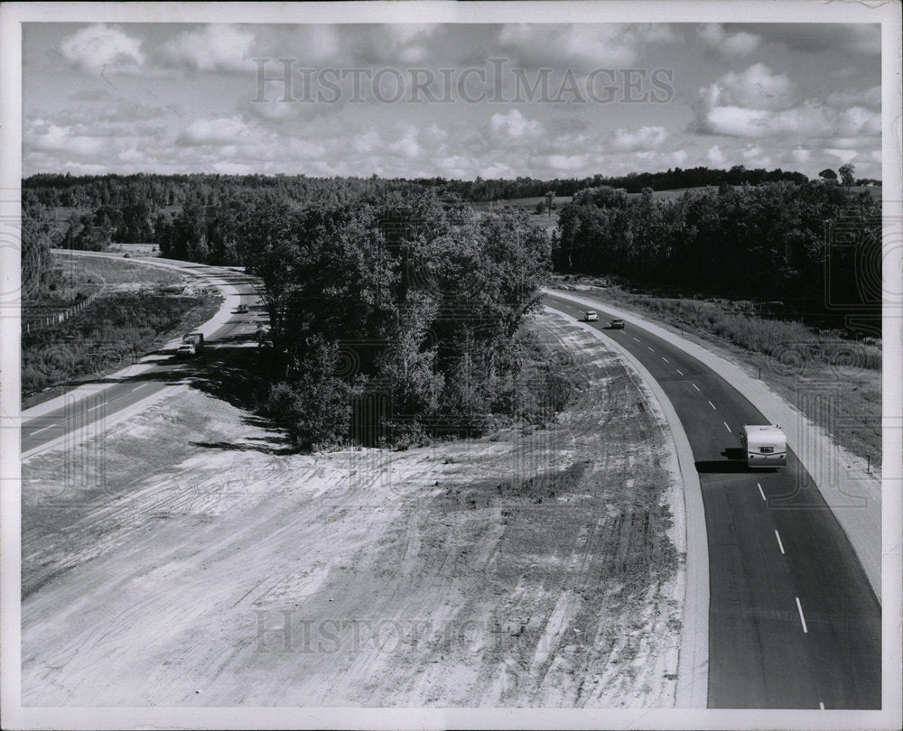 1971 Press Photo I-75 Highway Road Vanderbilt Michigan - Historic Images