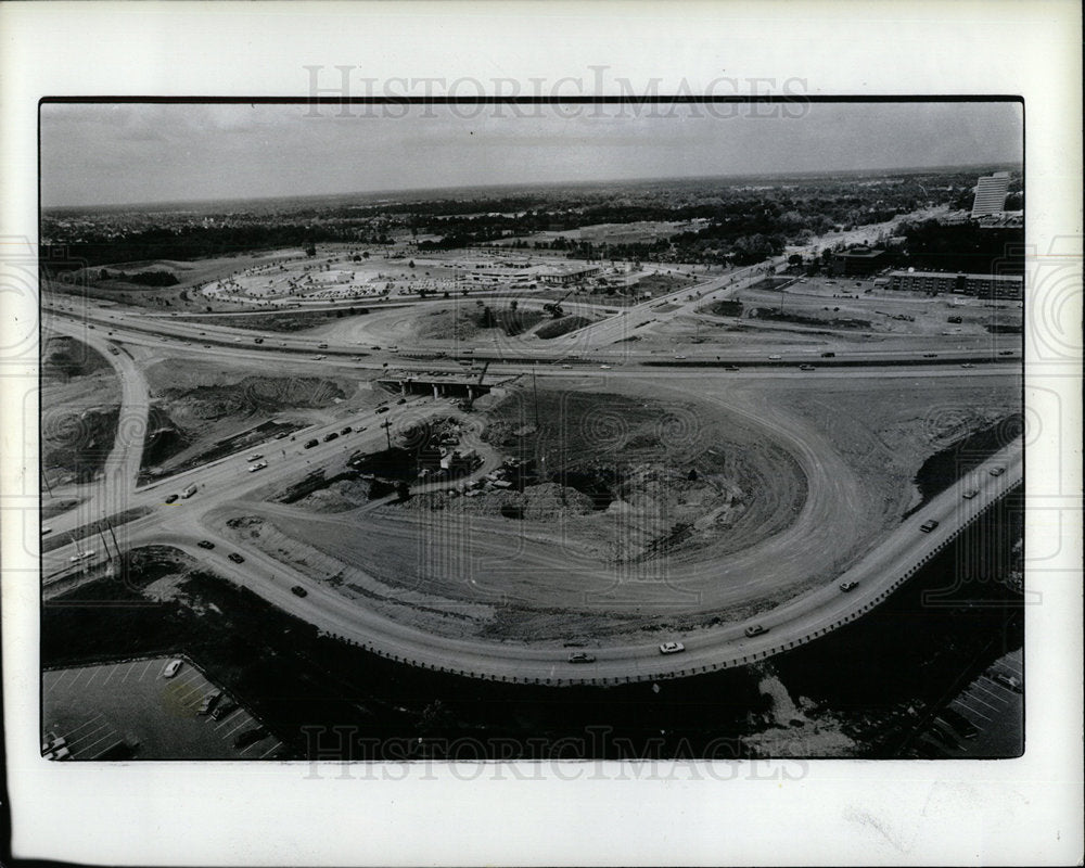 1984 Press Photo Construction/New Ramps/I-75/Michigan - Historic Images