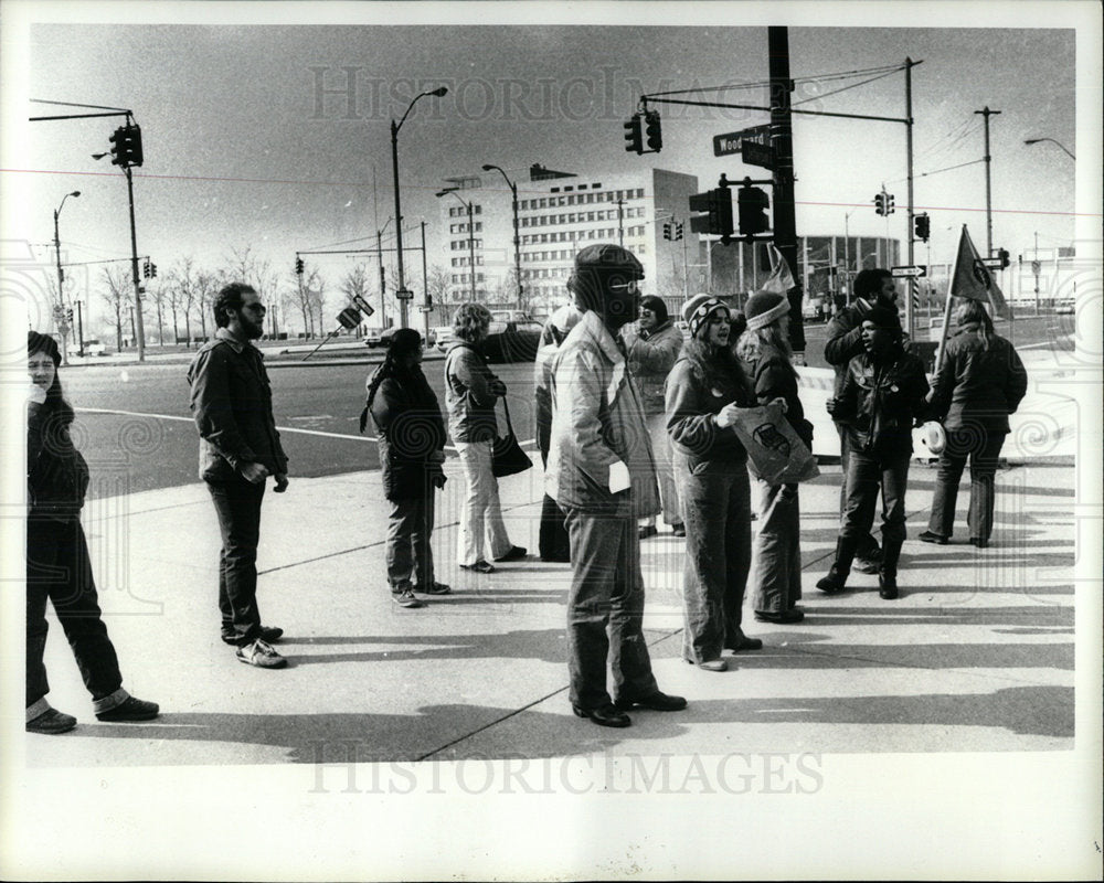1980 Press Photo Communist Party May Day Brigade - Historic Images