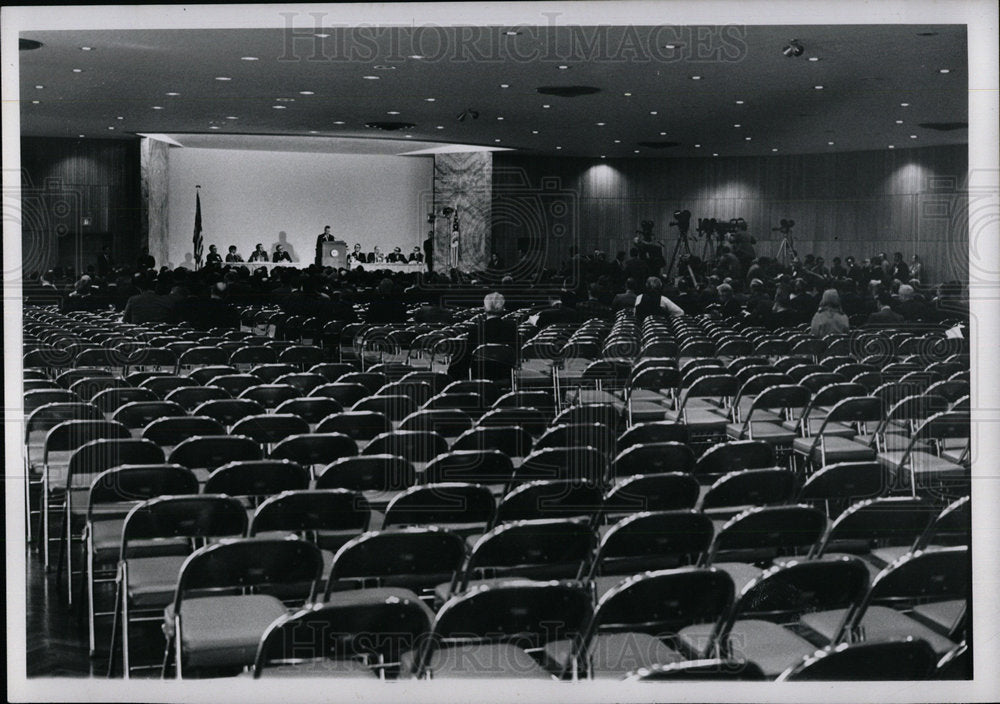 1971 Press Photo Vice President Sprio Agnew&#39;s Presscon - Historic Images
