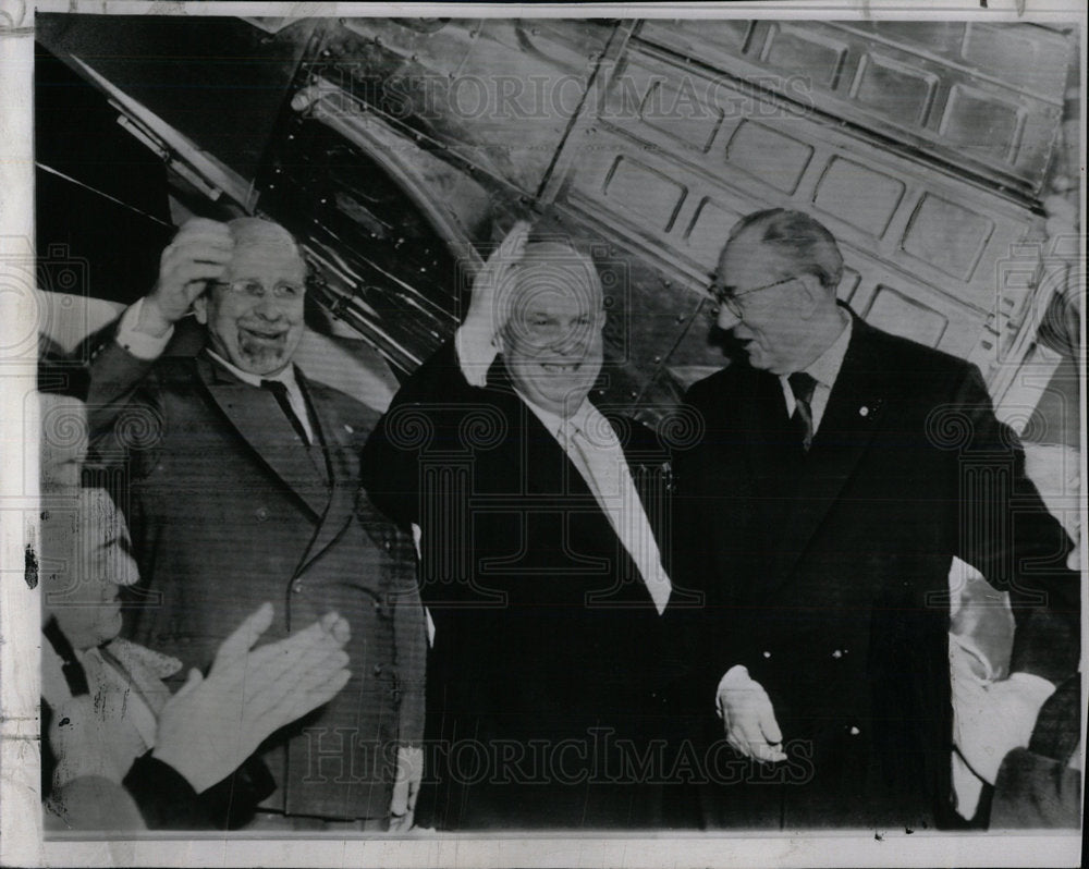 1959 Press Photo Soviet Premier Nikita Khrushchev east - Historic Images