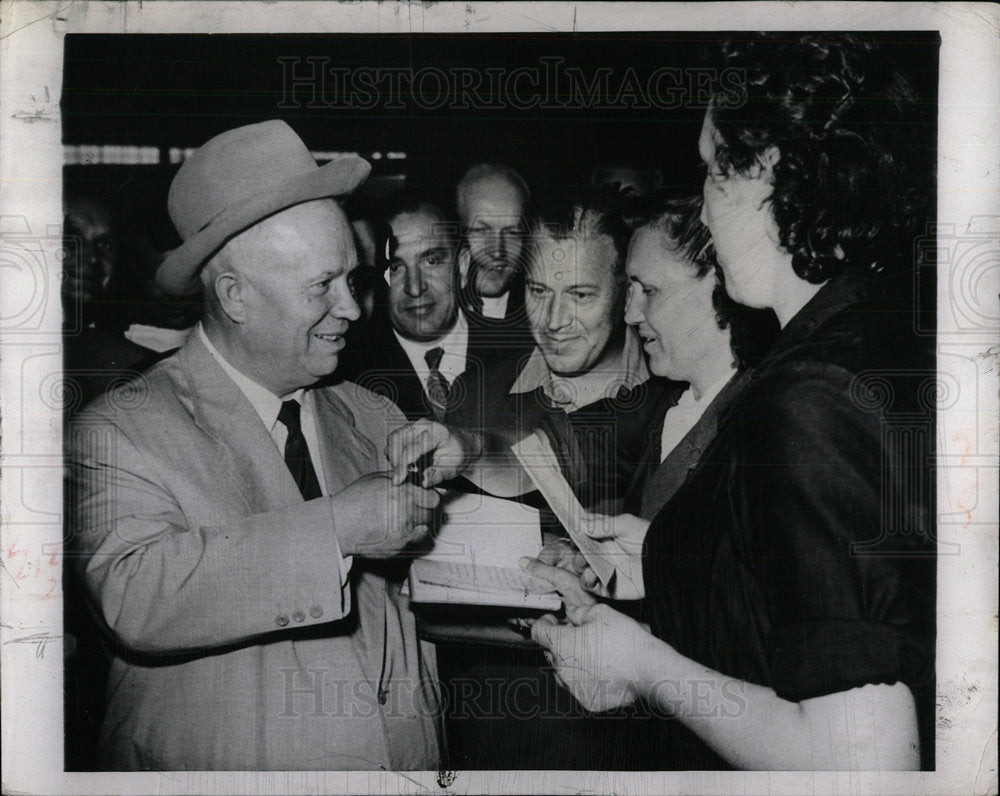 1959 Press Photo Soviet Union Premier Nikita Khrushchev - Historic Images