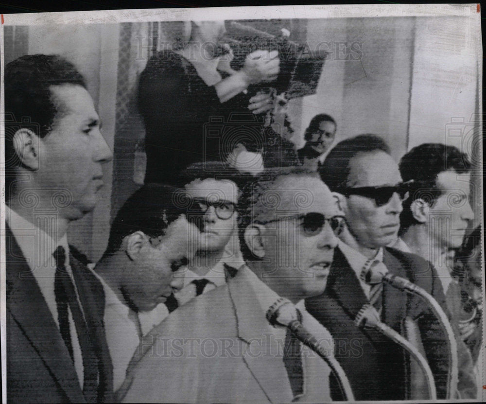 1962 Press Photo Deputy Premier Ahmed Ben Bella Rally - Historic Images