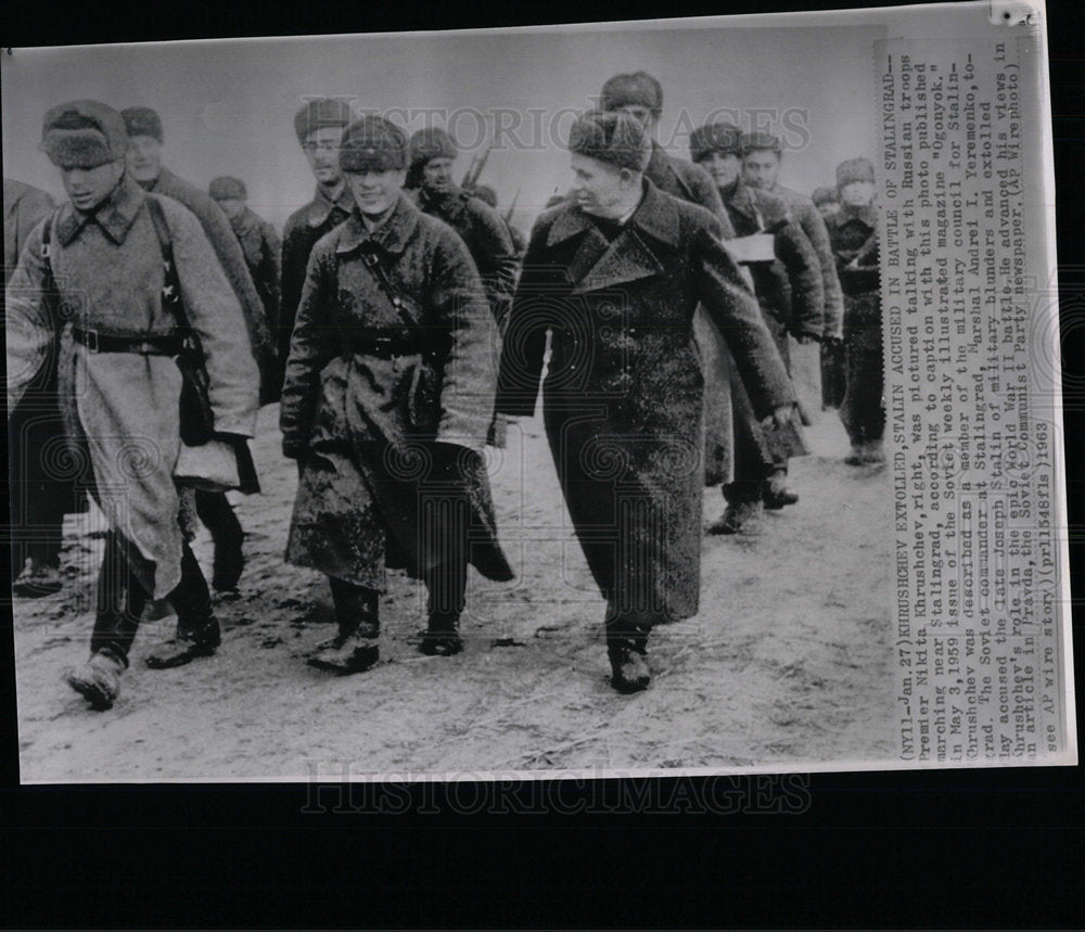 1963 Press Photo Premier Nikita Khrushchev Russian  - Historic Images