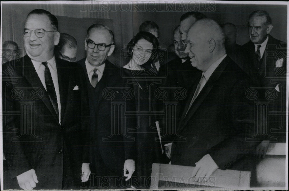 1968 Press Photo Nikita Khrushchev American Businessmen - Historic Images