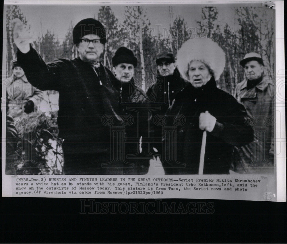 1963 Press Photo Soviet Premier Nikita Khrushchev - Historic Images
