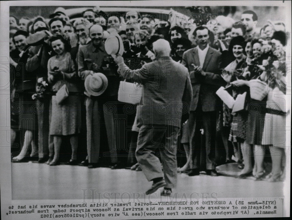 1962 Press Photo Soviet Premier Nikita Khrushchev  - Historic Images