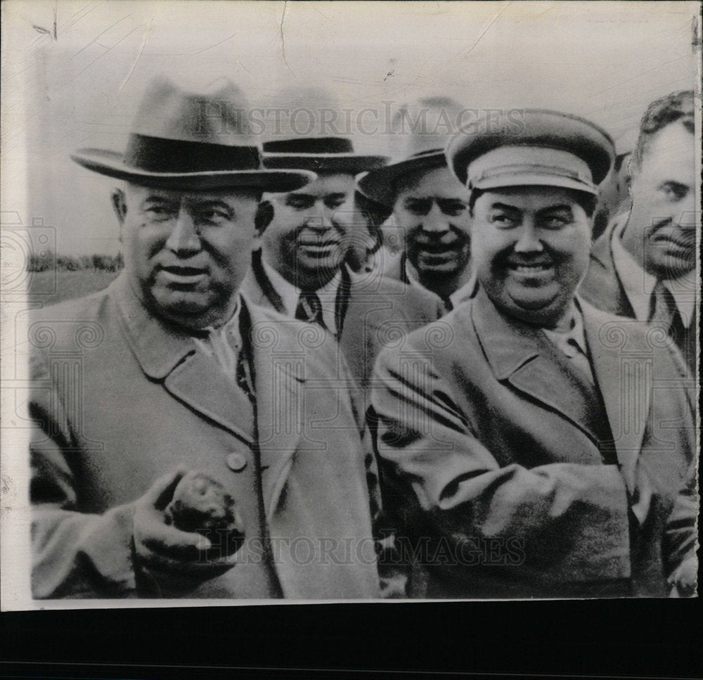 1955 Press Photo Nikita Khrushchev and Georgi Malenkov - RRY72099 - Historic Images