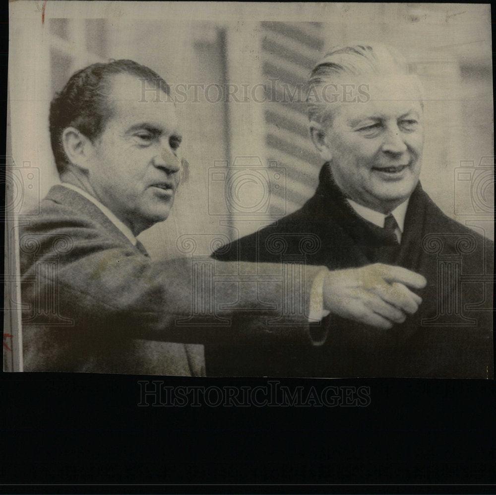 1969 Press Photo President Richard Nixon Kurt Kiesinger - Historic Images