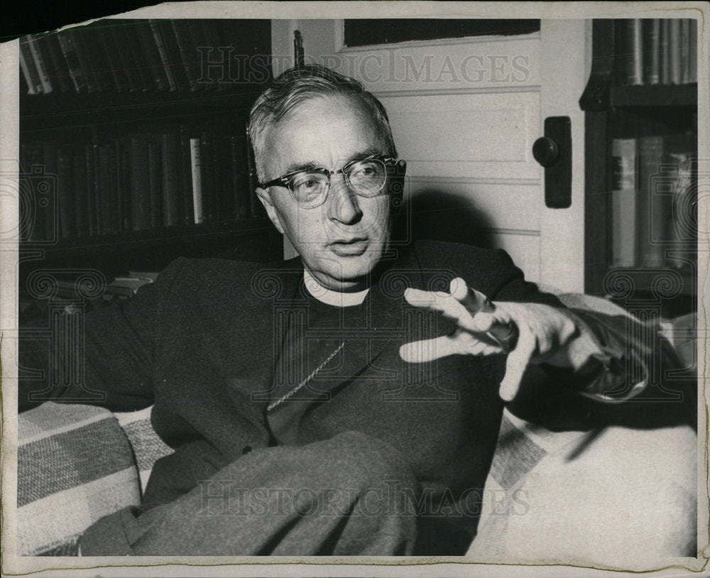 1958 Press Photo Bishop Richard Emrich - RRY72777 - Historic Images