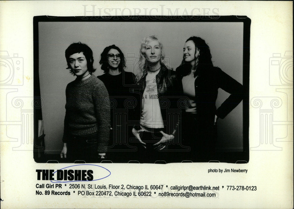 Press Photo Dishes Music Band - Historic Images