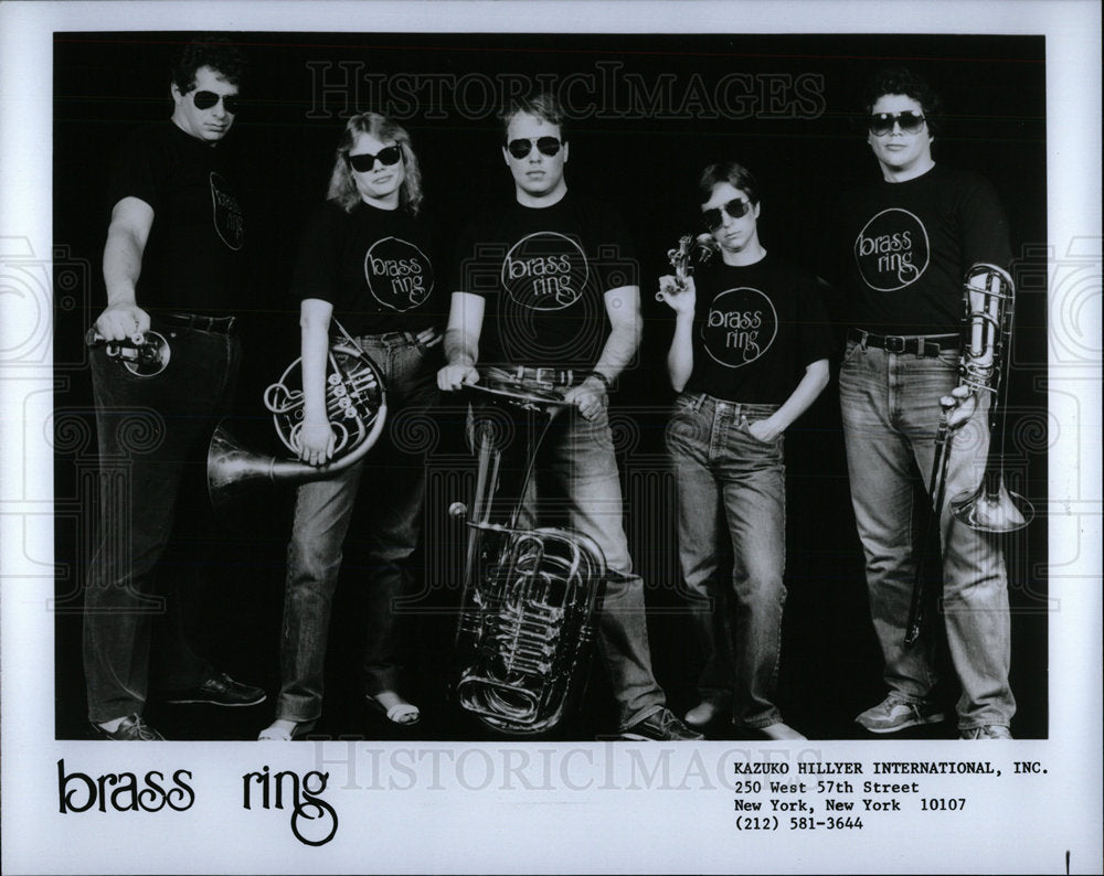 1988 Press Photo Brass Ring music group entertainers  - Historic Images