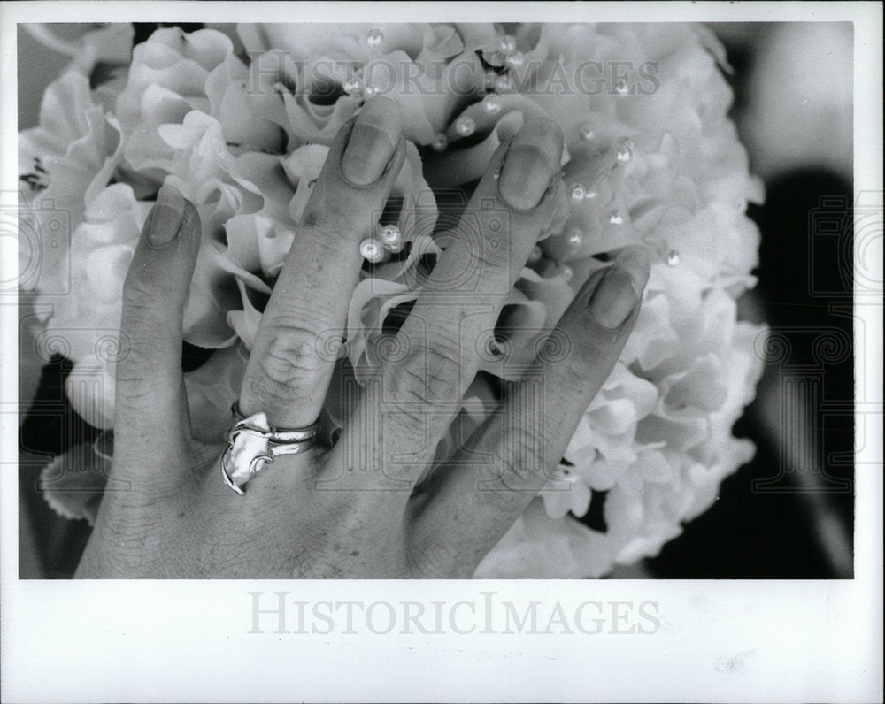1990 Press Photo Kathy Johnson Lake Huron Lexington - Historic Images