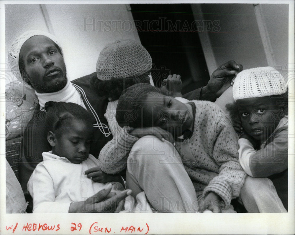 1987 Press Photo Black Hebrews  - Historic Images