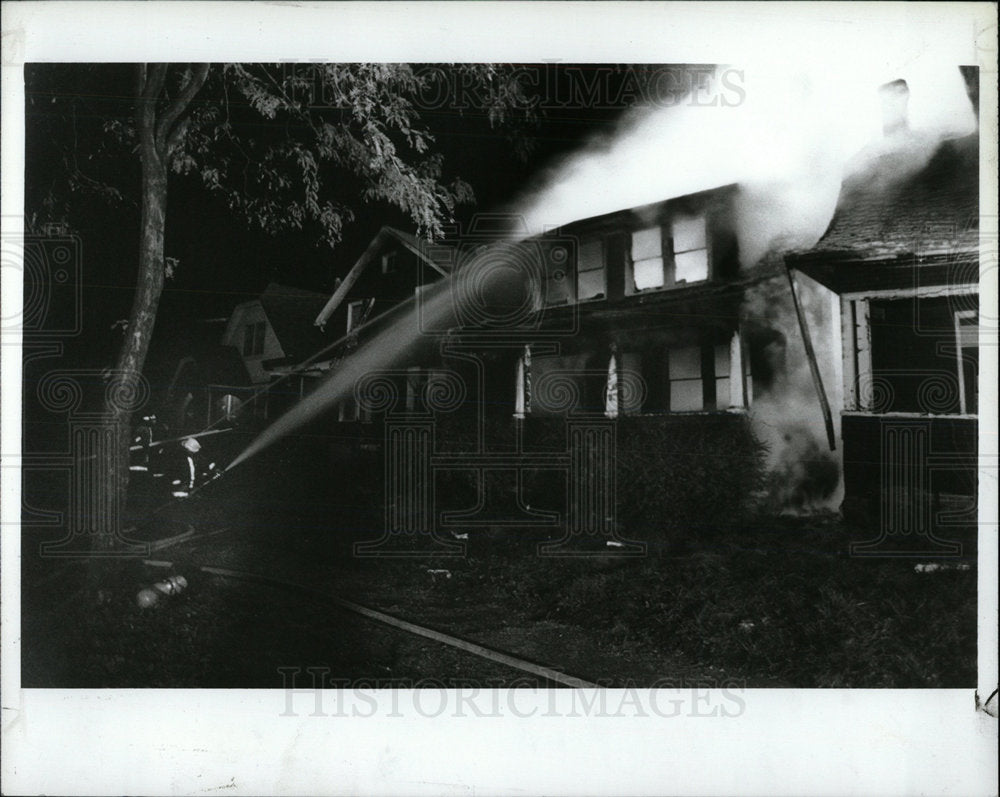 1988 Press Photo houses Florence Woodward Highland Park - Historic Images