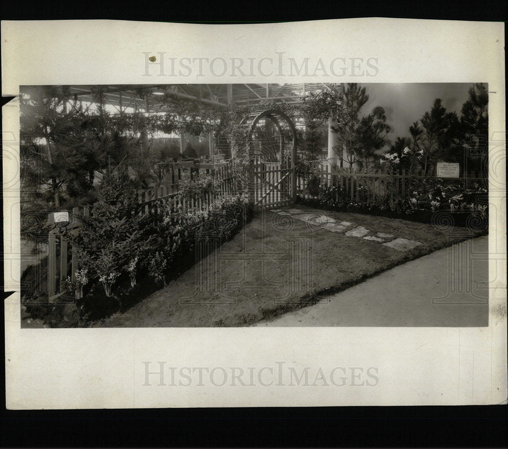 1932 Press Photo Garden Club Exhibit Annual Flower Show - Historic Images