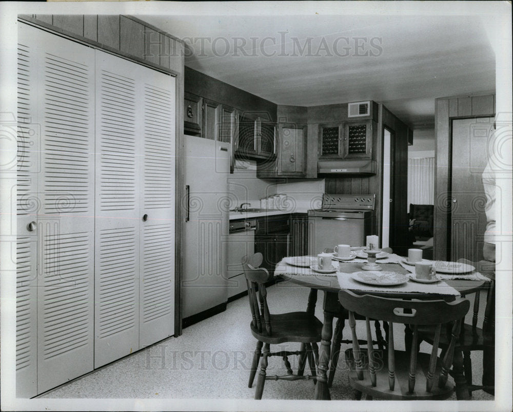 1968 Press Photo Town Villa Home Interior Decorations - Historic Images