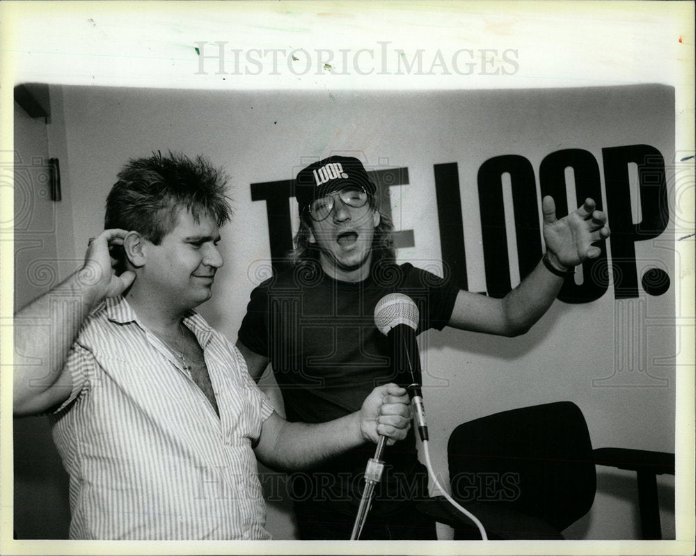 1986 Press Photo Singer Guitarist Joe Walsh Steven Dall - Historic Images