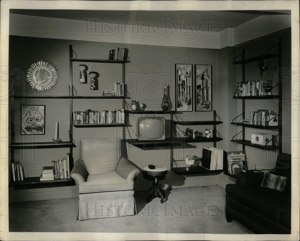 1959 Press Photo Strips Brackets Furniture Home Utensil - Historic Images