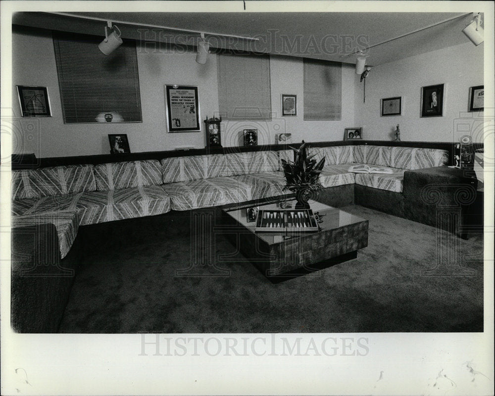 1982 Press Photo Built In Furnitures Home Interior  - Historic Images