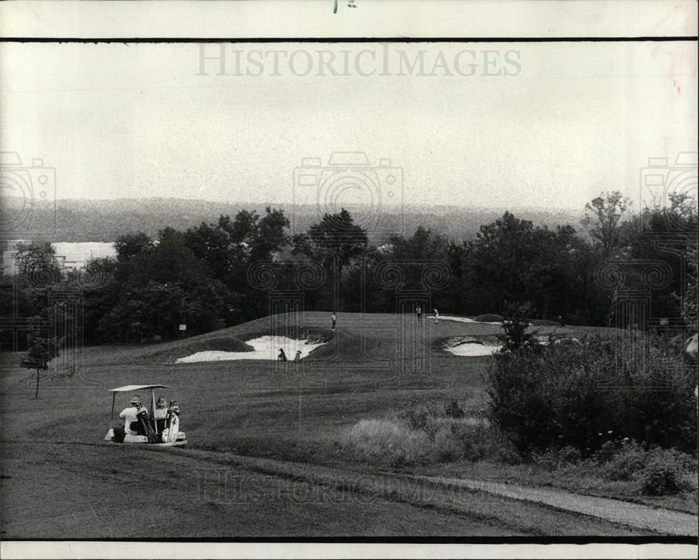 1977 Press Photo Three new holes at Cog Hill Golf Club. - Historic Images