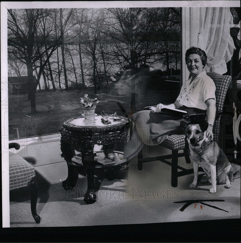 1961 Press Photo Larry Martz Bloomfield School wife  - Historic Images
