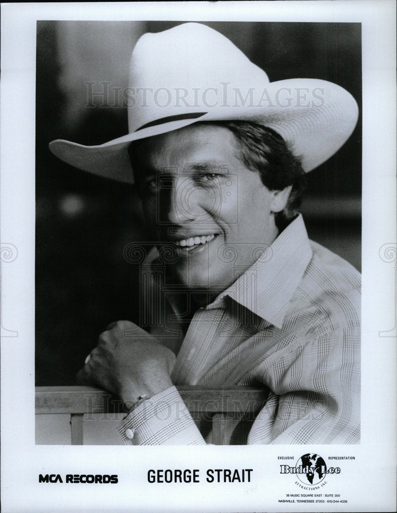 1988 Press Photo George Harvey Strait Country music  - Historic Images