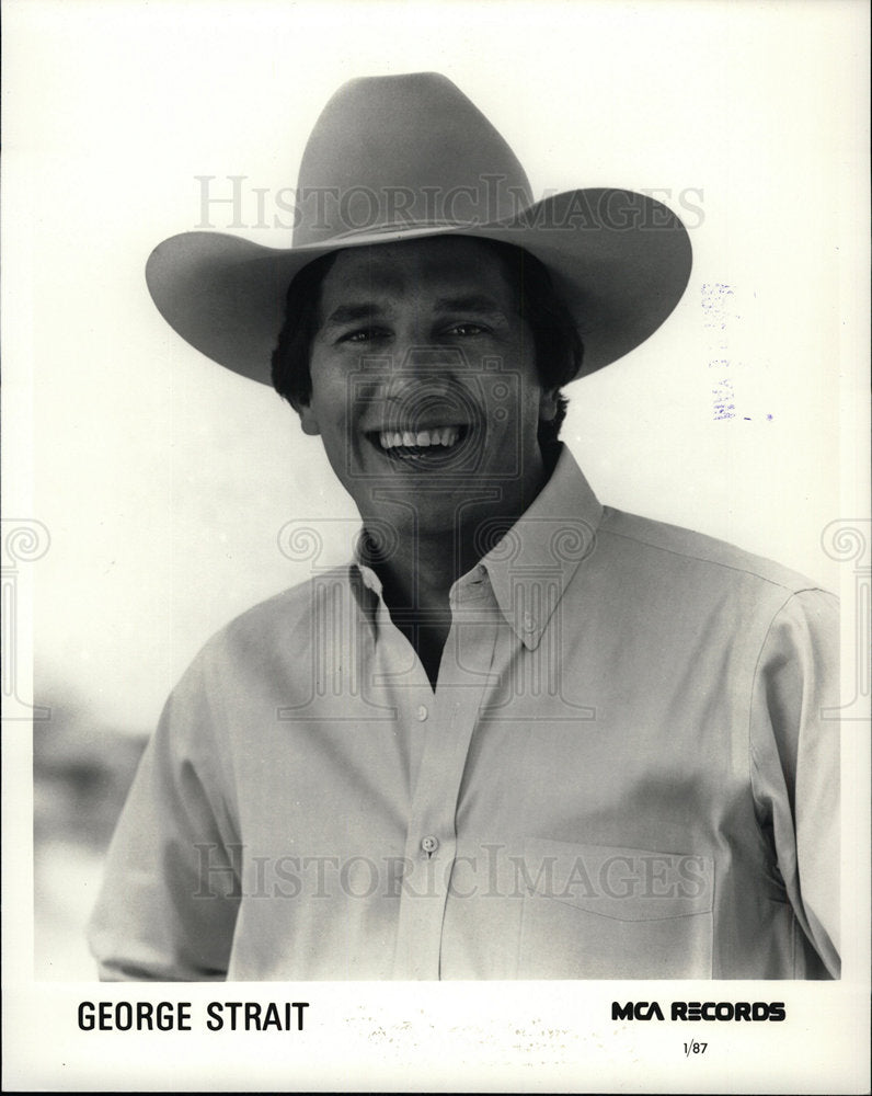 1988 Press Photo George Harvey Strait Country music - Historic Images