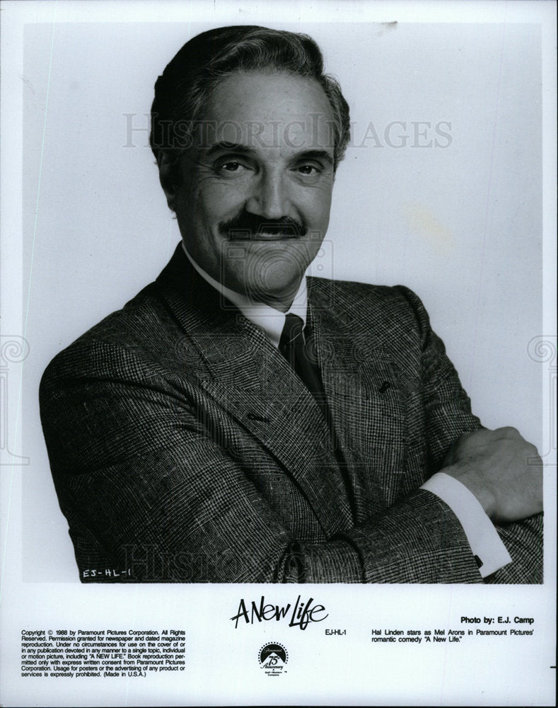 1989 Press Photo A New Life Hal linden Actor - Historic Images