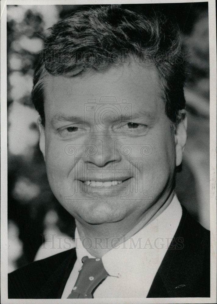 1989 Press Photo Peter Lake reporter - Historic Images