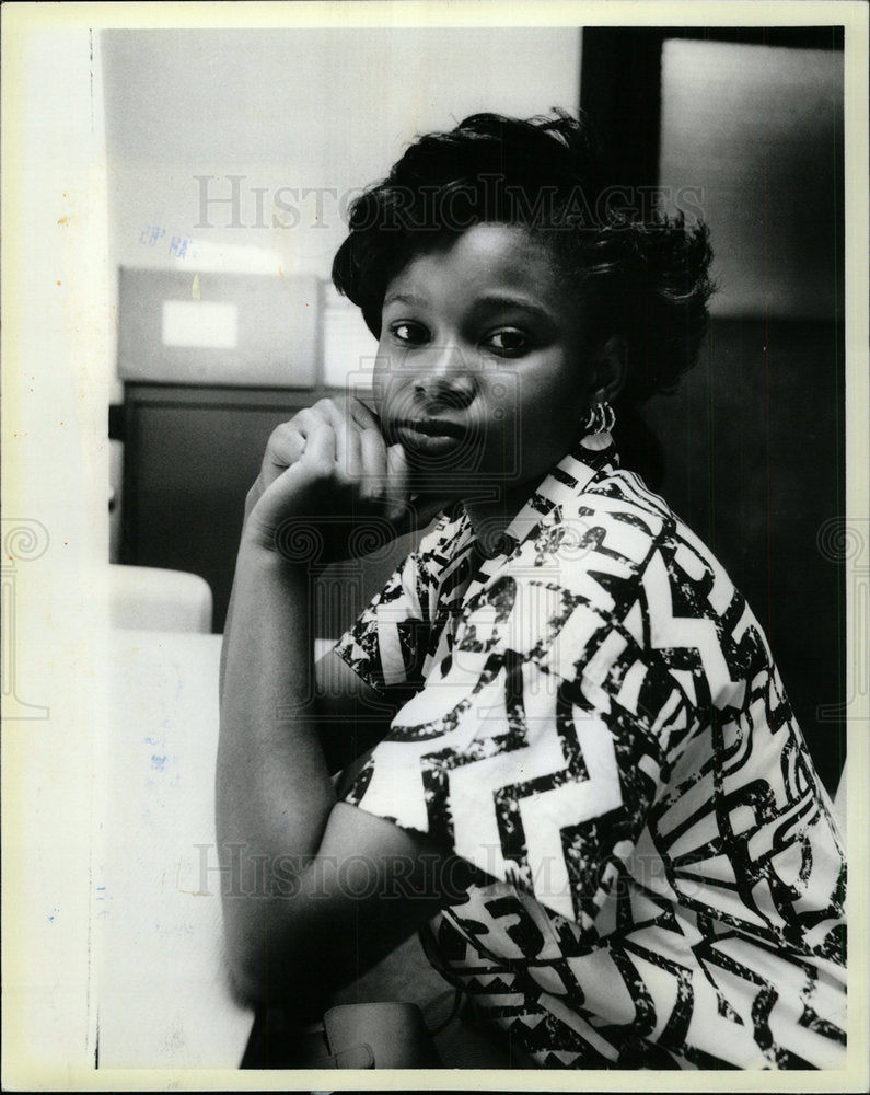 1985 Press Photo Patricia Sugga Du Sable High School - Historic Images