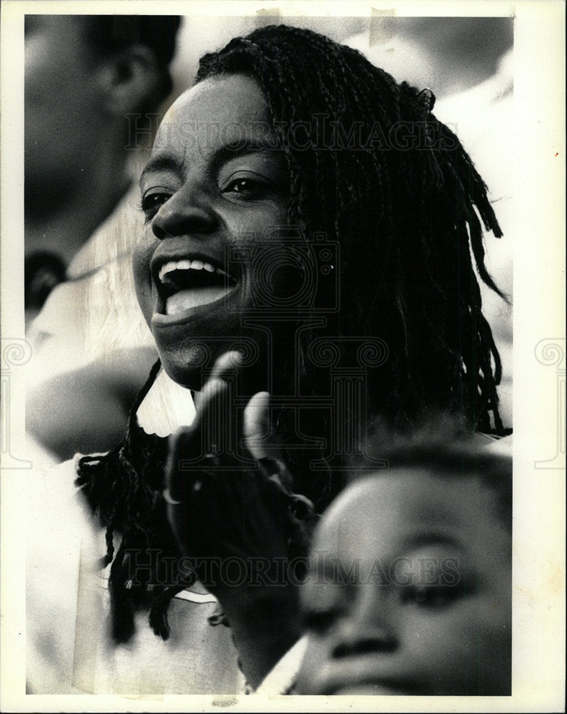 1987 Press Photo Sunnyland Blues festival Grant Park  - Historic Images
