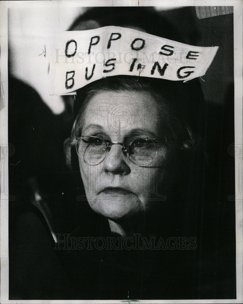 1968 Press Photo Demonstrators School board plane Week - Historic Images