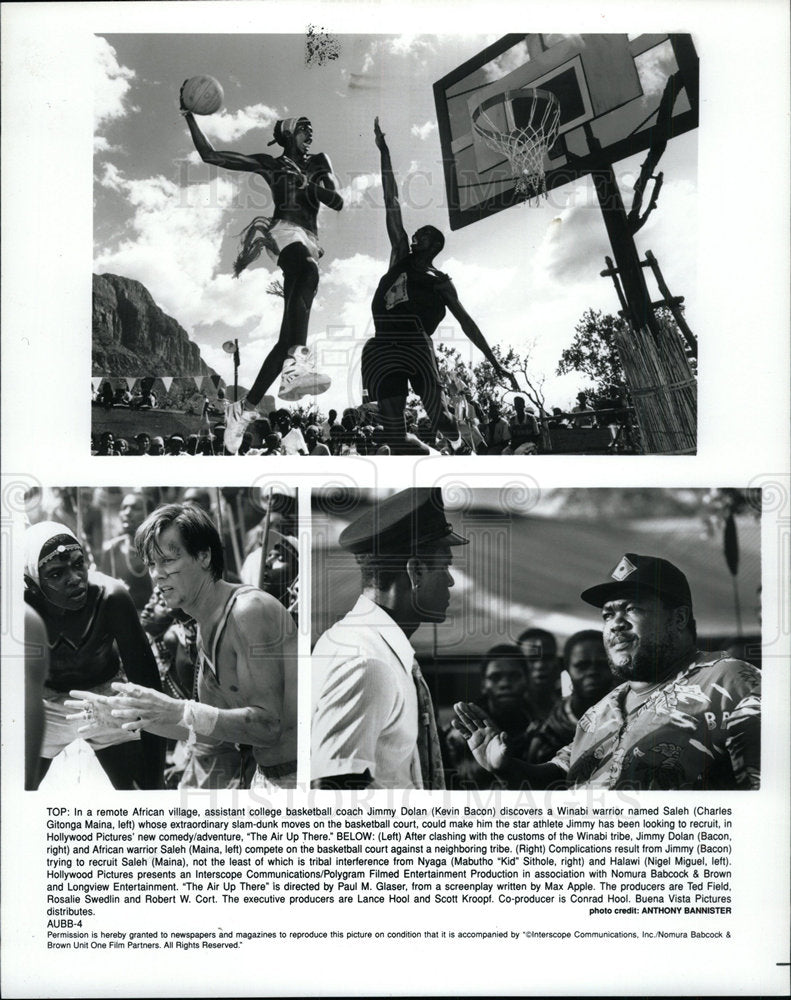 1994 Press Photo Charles Gitonga Maina Kevin Bacon Kid - Historic Images