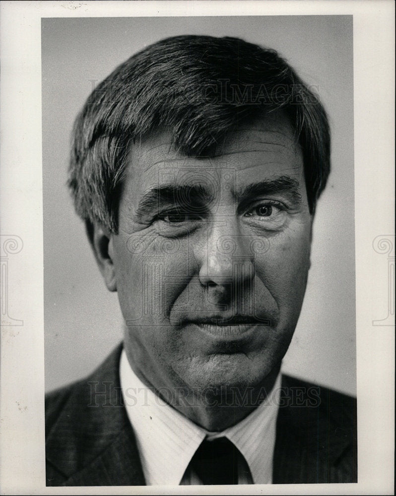 1986 Press Photo Accountant Bader Portrait Closeup - Historic Images