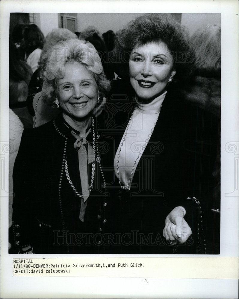 1990 Press Photo RUTH GLICK  US WRITER  PATRICIA  - Historic Images