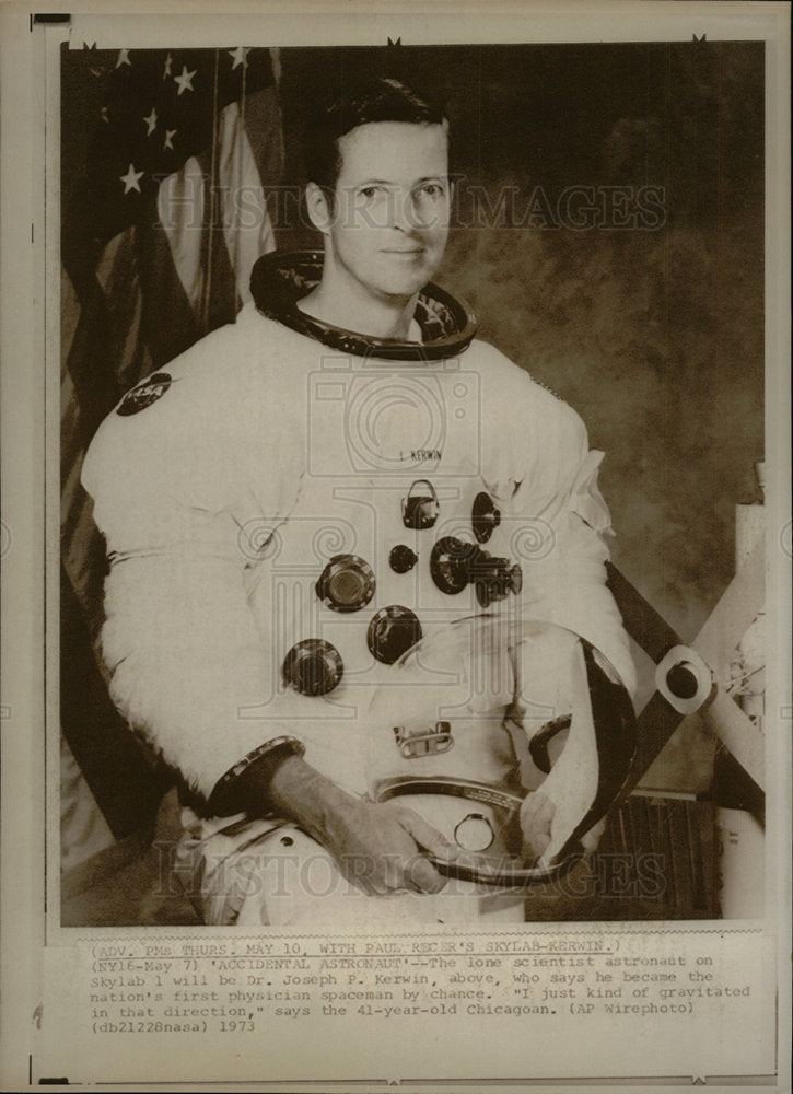 1973 Press Photo Skylab I Jospeh P Kerwin Astronautic  - Historic Images