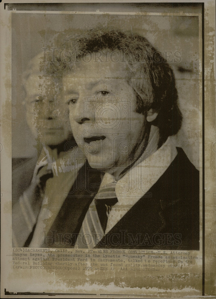 1975 Press Photo US Attorney Wayne Keyes prosecutor  - Historic Images