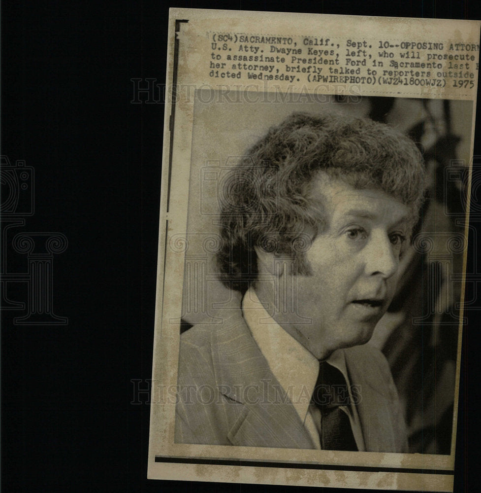 1975 Press Photo Dwayne Keyes US Attorney - Historic Images