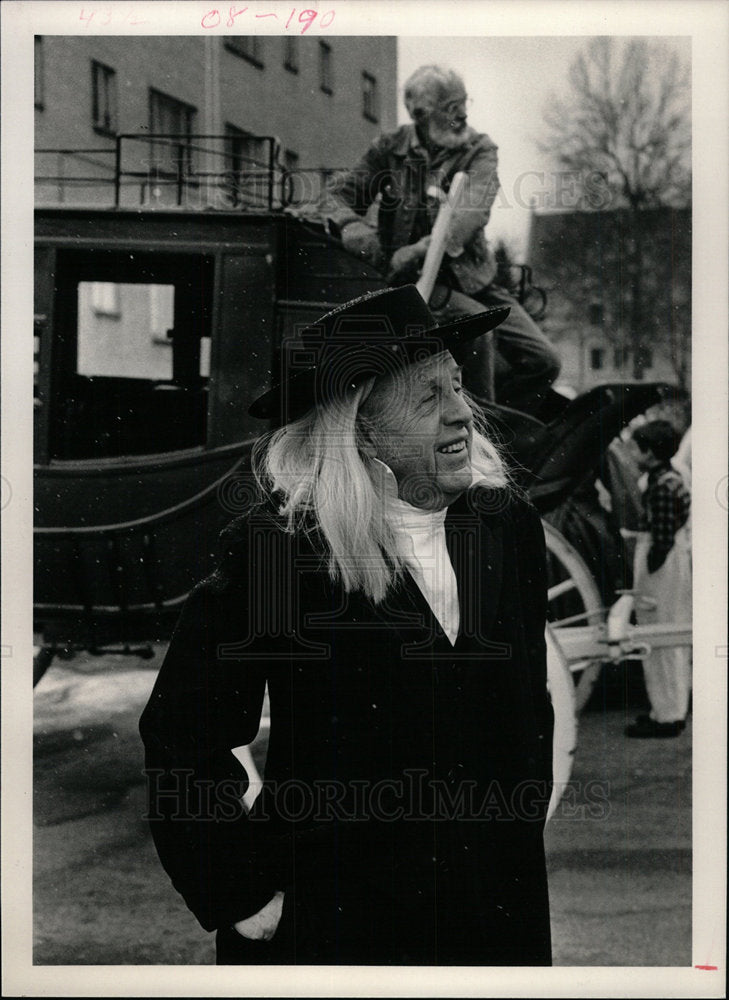 1985 Press Photo Allen Breck Historian - Historic Images