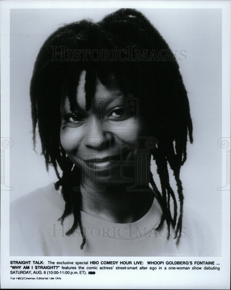 1988 Press Photo Whoopi Goldberg Why Am I Straight - Historic Images