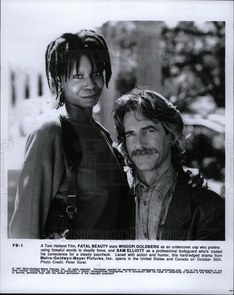 1987 Press Photo Whoopi Goldberg (Actress)  - Historic Images